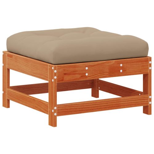 Секционен диван с възглавница Восъчен Кафяв 190 x 62 x 70,5 см