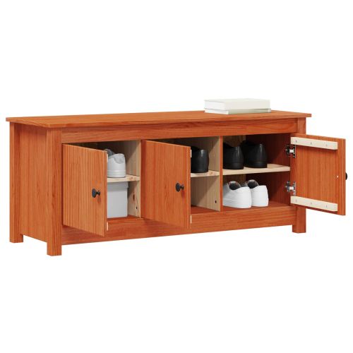 Шкаф за обувки Восъчен Кафяв 110 x 38 x 45,5 см