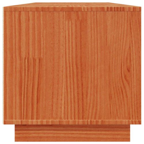 ТВ шкаф Восъчен Кафяв 140 x 40 x 40 см Масивна боровина