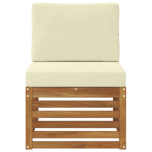 Среден диван за открито Солидно акациево дърво Естествен