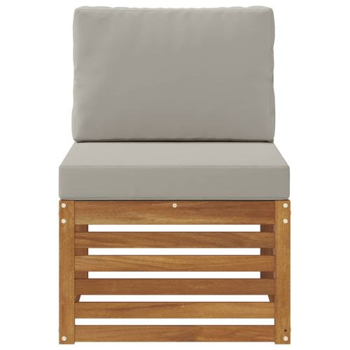 Среден диван за открито Солидно акациево дърво Естествен