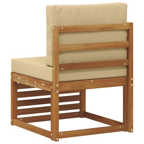 Среден диван за открито Солидно акациево дърво Естествен