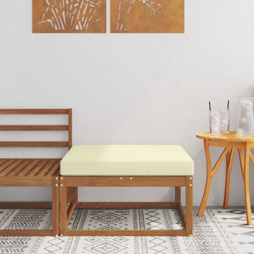 Външна табуретка Солидно акациево дърво Естествен