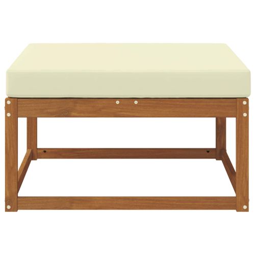 Външна табуретка Солидно акациево дърво Естествен