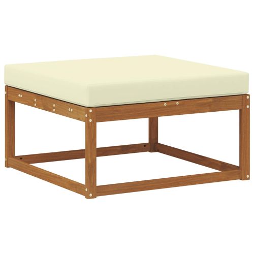 Външна табуретка Солидно акациево дърво Естествен