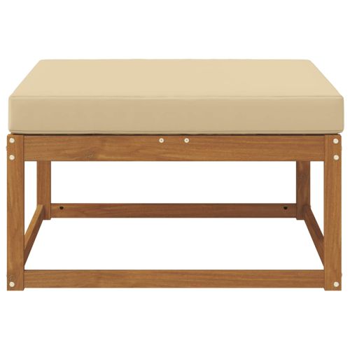 Външна табуретка Солидно акациево дърво Естествен