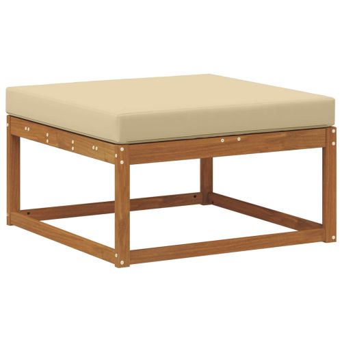 Външна табуретка Солидно акациево дърво Естествен