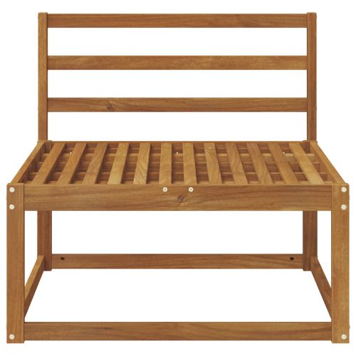 Среден диван за открито Солидно акациево дърво Естествен