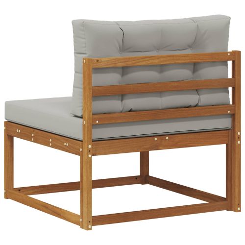 Среден диван за открито Солидно акациево дърво Естествен