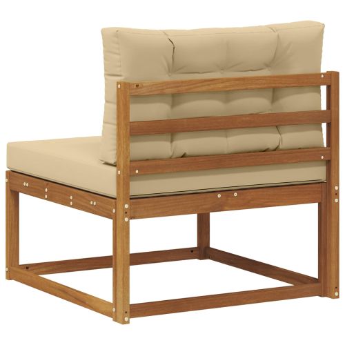 Среден диван за открито Солидно акациево дърво Естествен