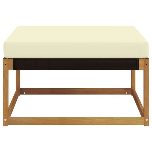 Външна табуретка Солидно акациево дърво Естествен