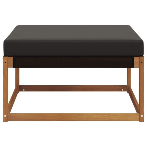 Външна табуретка Солидно акациево дърво Естествен