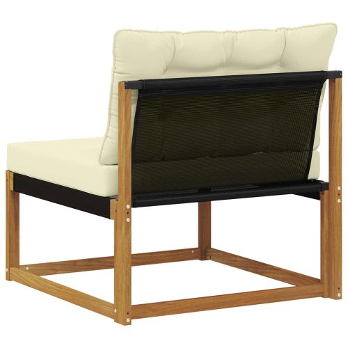 Среден диван за открито Солидно акациево дърво Естествен