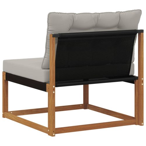 Среден диван за открито Солидно акациево дърво Естествен