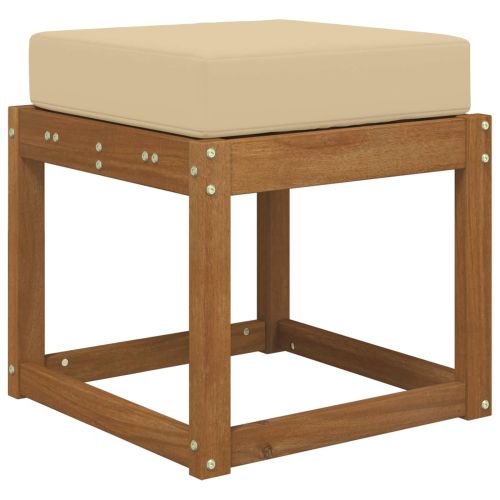 Възглавница за открито седалка Бежово 40 x 40 x 8 см