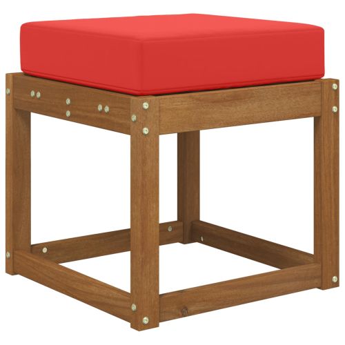 Възглавница за открито седалка Червено 40 x 40 x 8 см