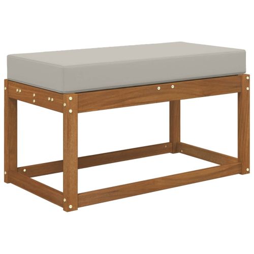 Възглавница за открито седалка Сив 80 x 40 x 8 cm