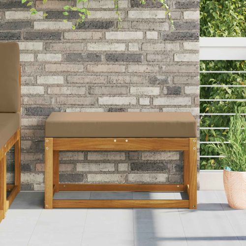 Възглавница за открито седалка Таупе 80 x 40 x 8 cm