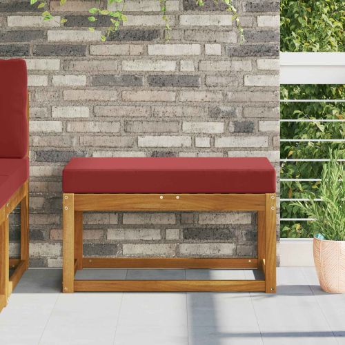 Възглавница за открито седалка виненочервен 80 x 40 x 8 cm