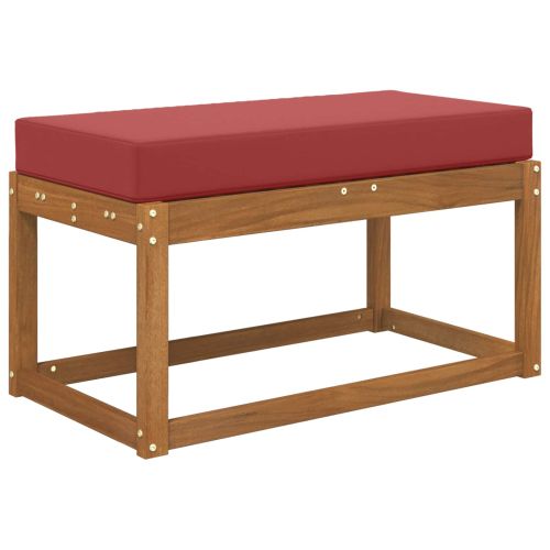 Възглавница за открито седалка виненочервен 80 x 40 x 8 cm