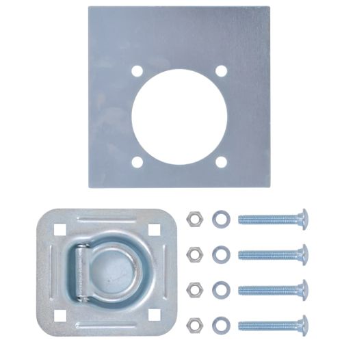 Укрепващи пръстени за товар, 6 бр, поцинкована стомана, 2000 кг