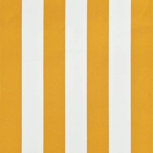 Сенник с падащо рамо, 350х150 см, жълто и бяло