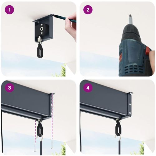 Външна ролетна щора, 170x250 см, кремава