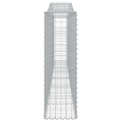 Дъговидна габионна кошница 400x30x100/120 см поцинковано желязо