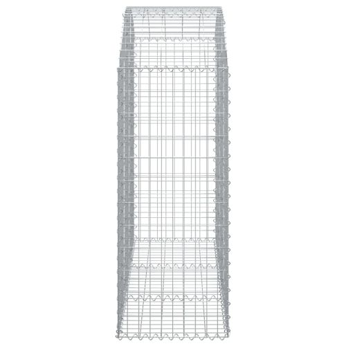 Дъговидна габионна кошница 150x50x120/140 см поцинковано желязо