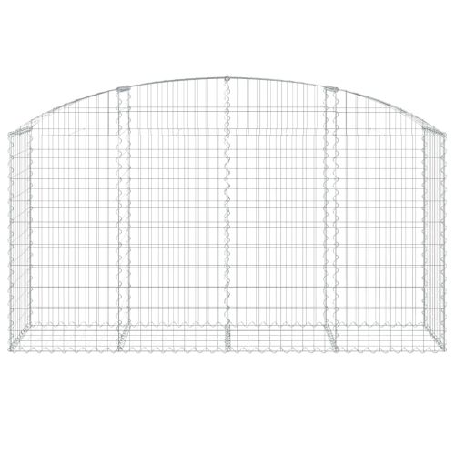 Дъговидна габионна кошница 200x50x100/120 см поцинковано желязо