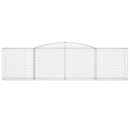 Дъговидна габионна кошница 400x50x100/120 см поцинковано желязо