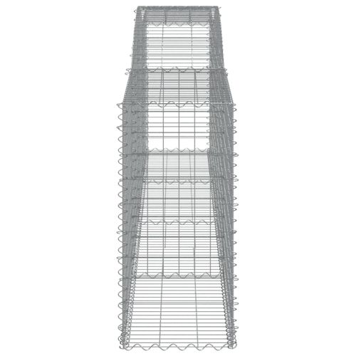 Дъговидна габионна кошница 400x50x100/120 см поцинковано желязо
