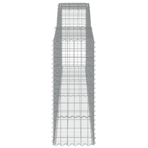 Дъговидна габионна кошница 400x50x120/140 см поцинковано желязо