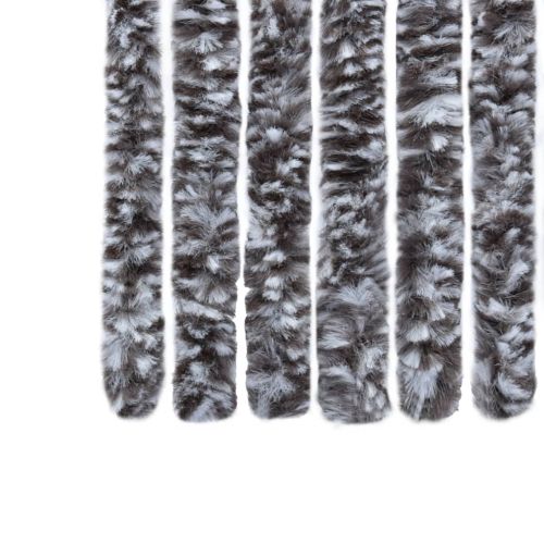 Завеса против насекоми, кафяво и бежово, 56x185 см, шенил