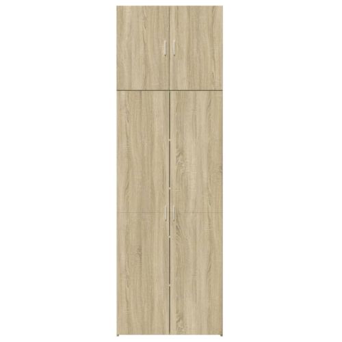 Висок шкаф, сонома дъб, 80x42,5x249 см, инженерно дърво