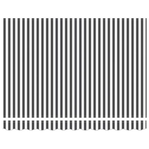 Автоматично прибираща се тента, антрацит и бял, 300x250 см