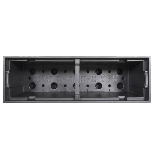 Саксия с подвижна вложка антрацит 12/44 л PP ратан