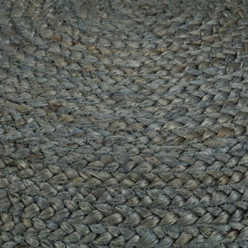 Ръчно изработен пуф, маслинено зелено, 45x30 см, юта