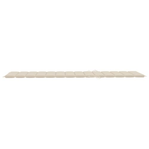 Градински шезлонг с шалте, акациево дърво масив