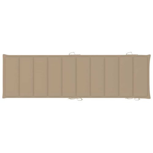 Шезлонги, 2 бр, с възглавници, акациево дърво масив