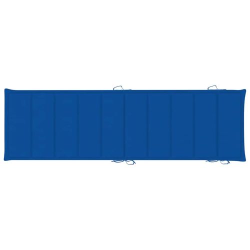 Шезлонги, 2 бр, с възглавници, акациево дърво масив