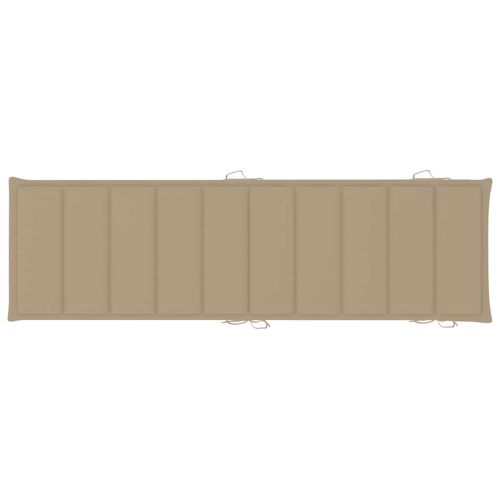 Шезлонги, 2 бр, с маса и възглавници, акациево дърво масив