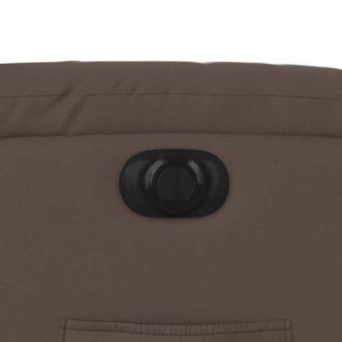 Електрически наклоняем стол, кафяв, изкуствена кожа