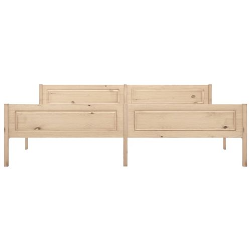 Рамка за легло, борово дърво масив, 200x200 см