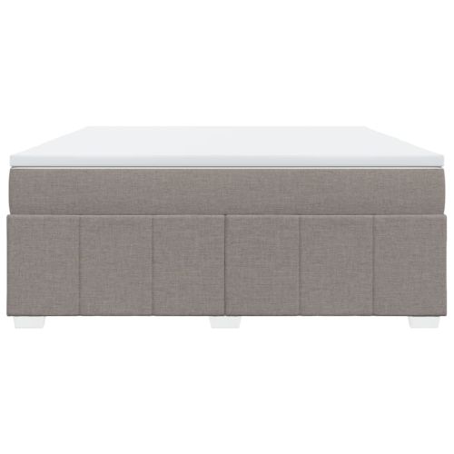 Боксспринг легло с матрак, таупе, 180x200 см, плат