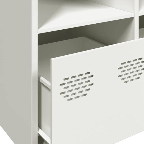 Бюфет, бял, 135x39x73,5 см, студеновалцувана стомана