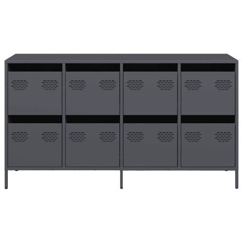 Бюфет, антрацит, 135x39x73,5 см, студеновалцувана стомана