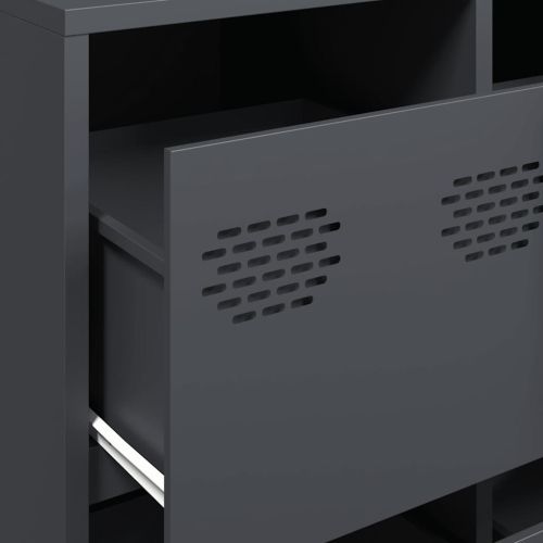 Бюфет, антрацит, 135x39x73,5 см, студеновалцувана стомана