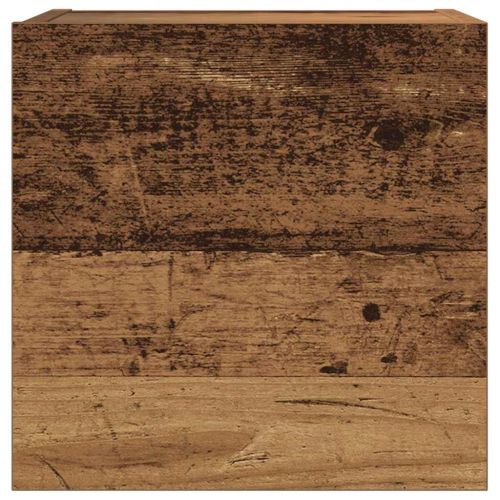 Комплект ТВ шкафове за стенен монтаж 7 части, инженерно дърво