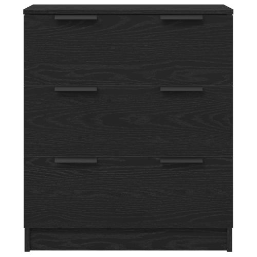 Служебен шкаф 3 pcs Черния дъб 180 x 30 x 70 см Инженерно дърво